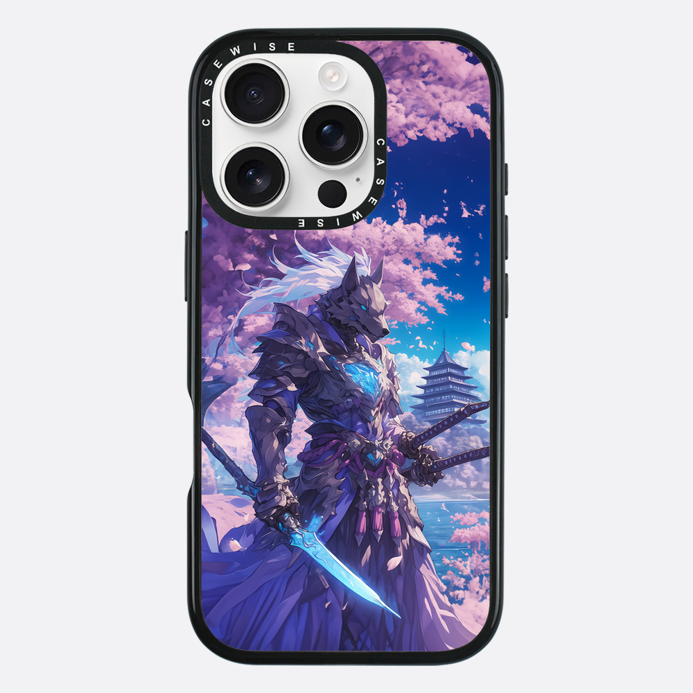 Cherry Blossom Wolf Samurai - Etui