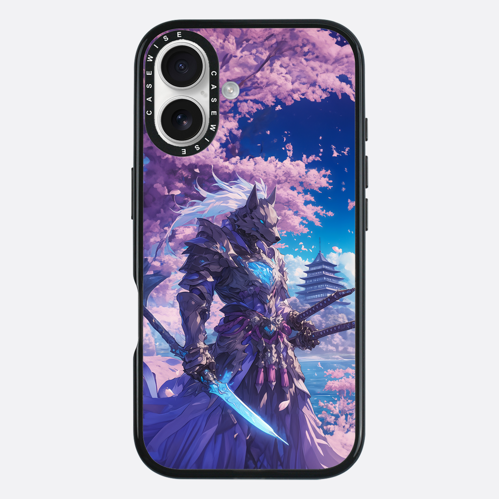 Cherry Blossom Wolf Samurai - Etui