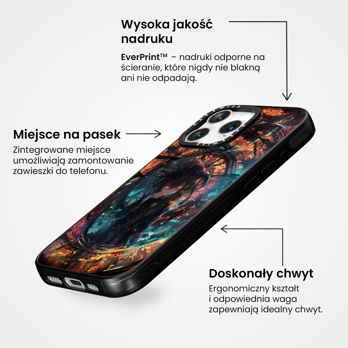 Demon Gothic Rainbow Girl - Etui