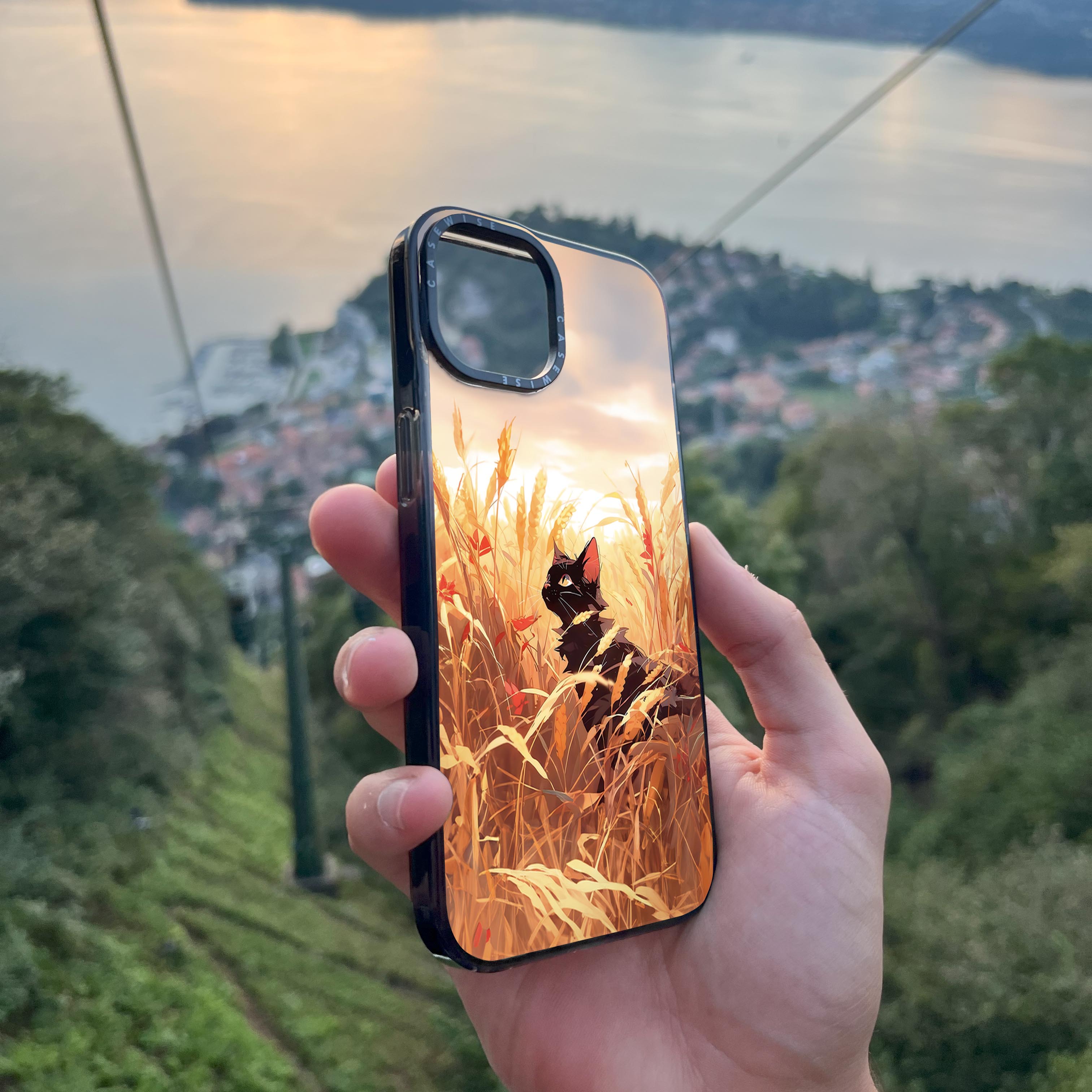 Wheat Landscape Cat - Etui