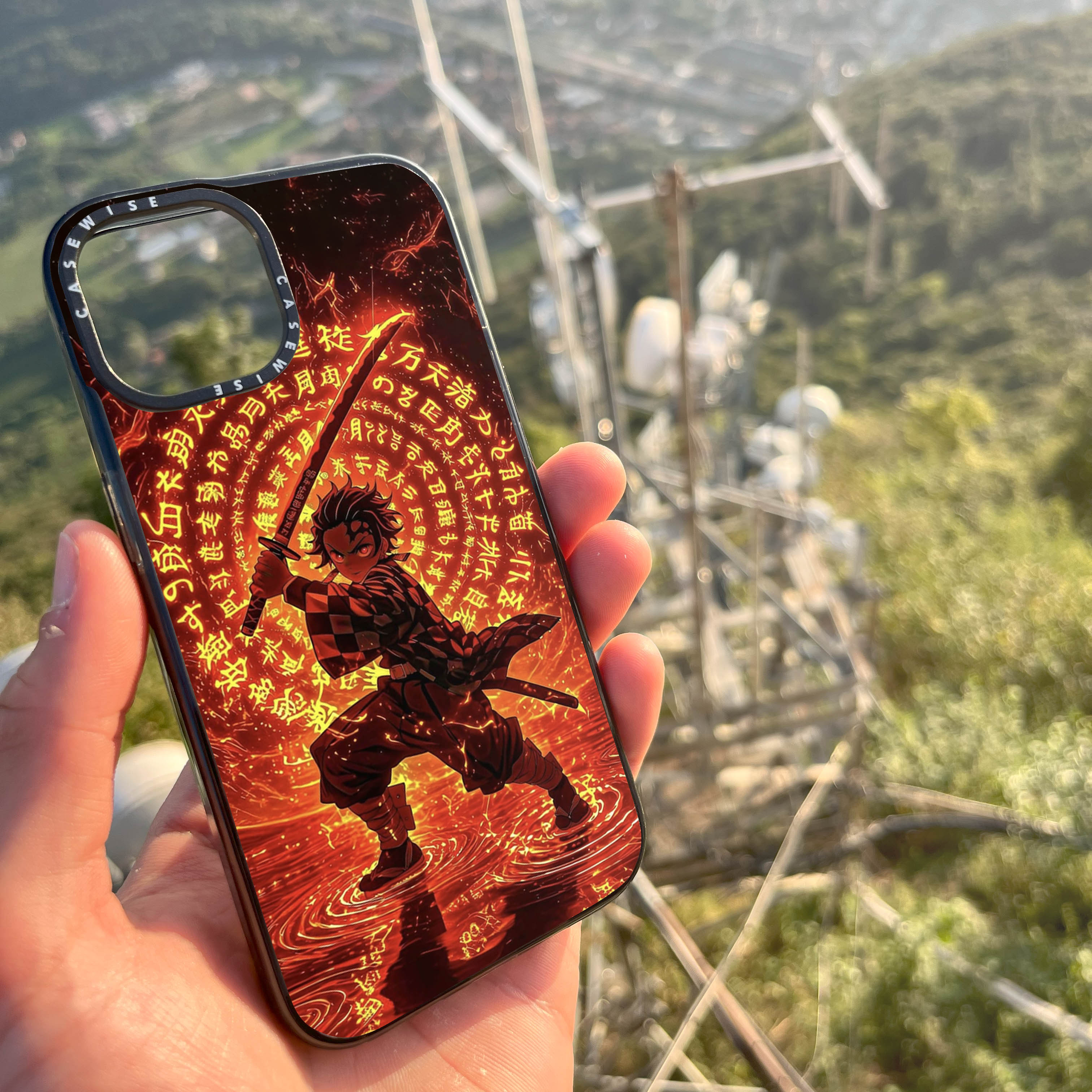 Tanjiro w Płomiennej Technice Oddechu - Etui