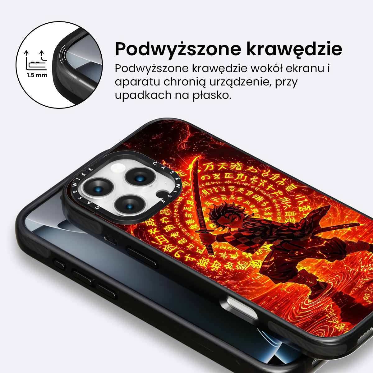 Tanjiro w Płomiennej Technice Oddechu - Etui