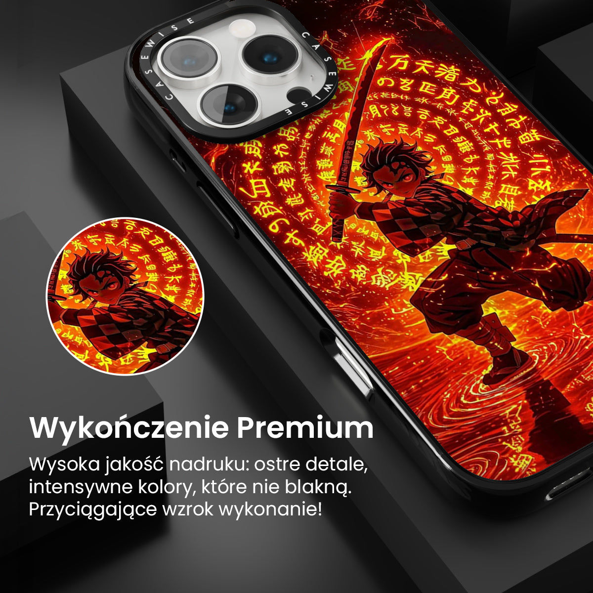 Tanjiro w Płomiennej Technice Oddechu - Etui