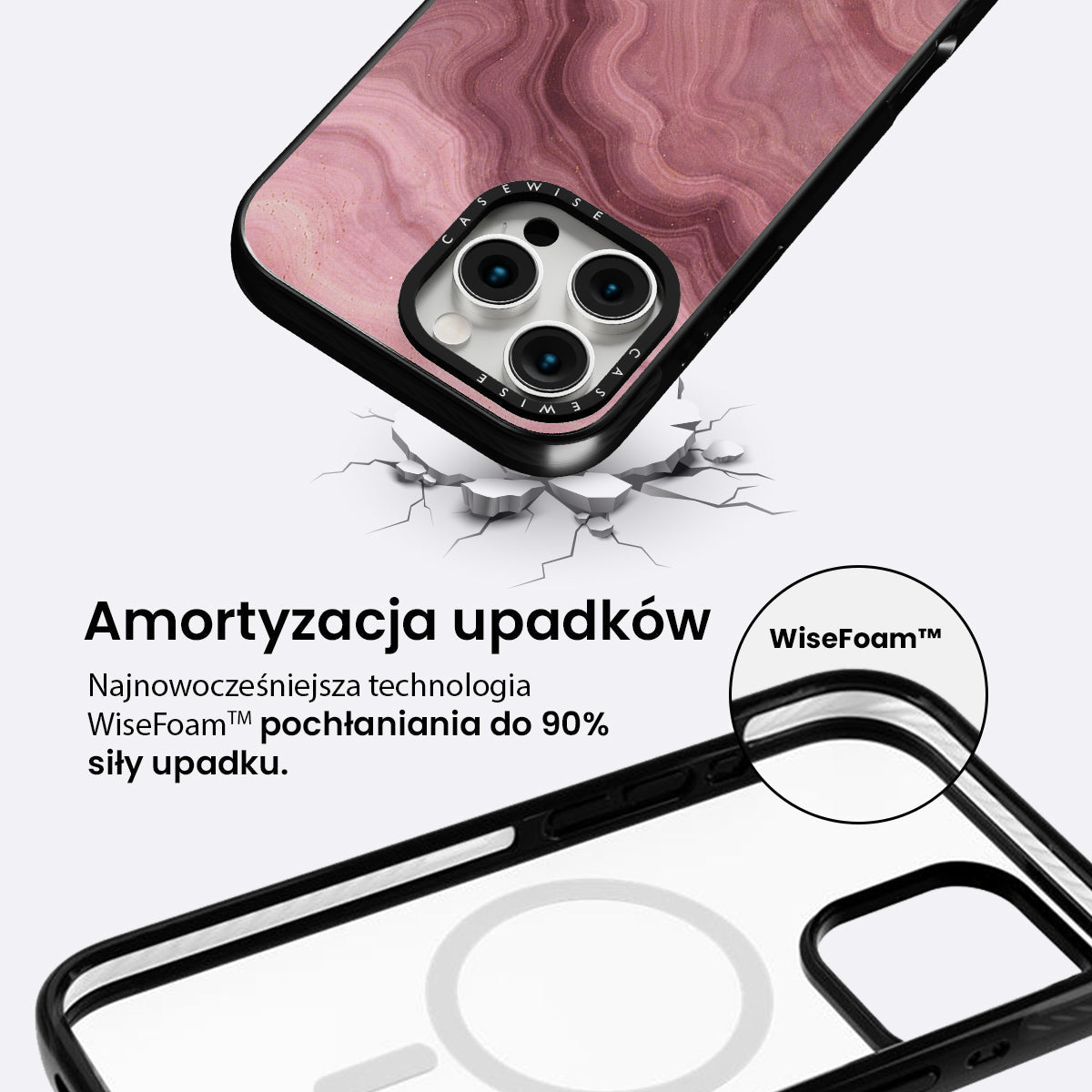 Pink Agate Texture 07 - Etui