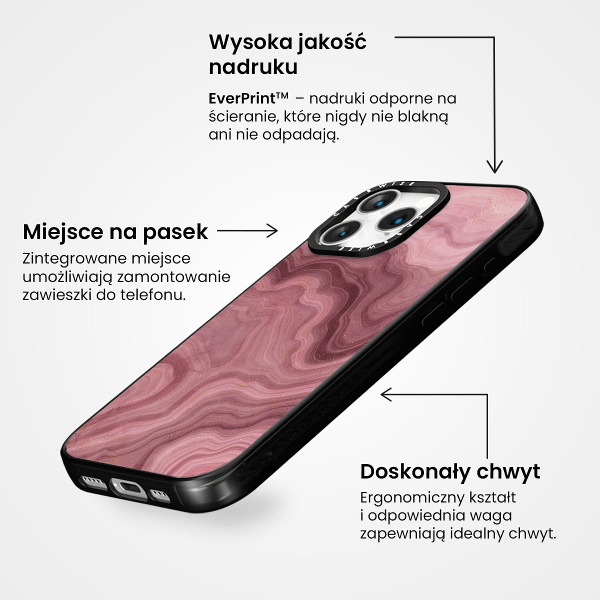 Pink Agate Texture 07 - Etui