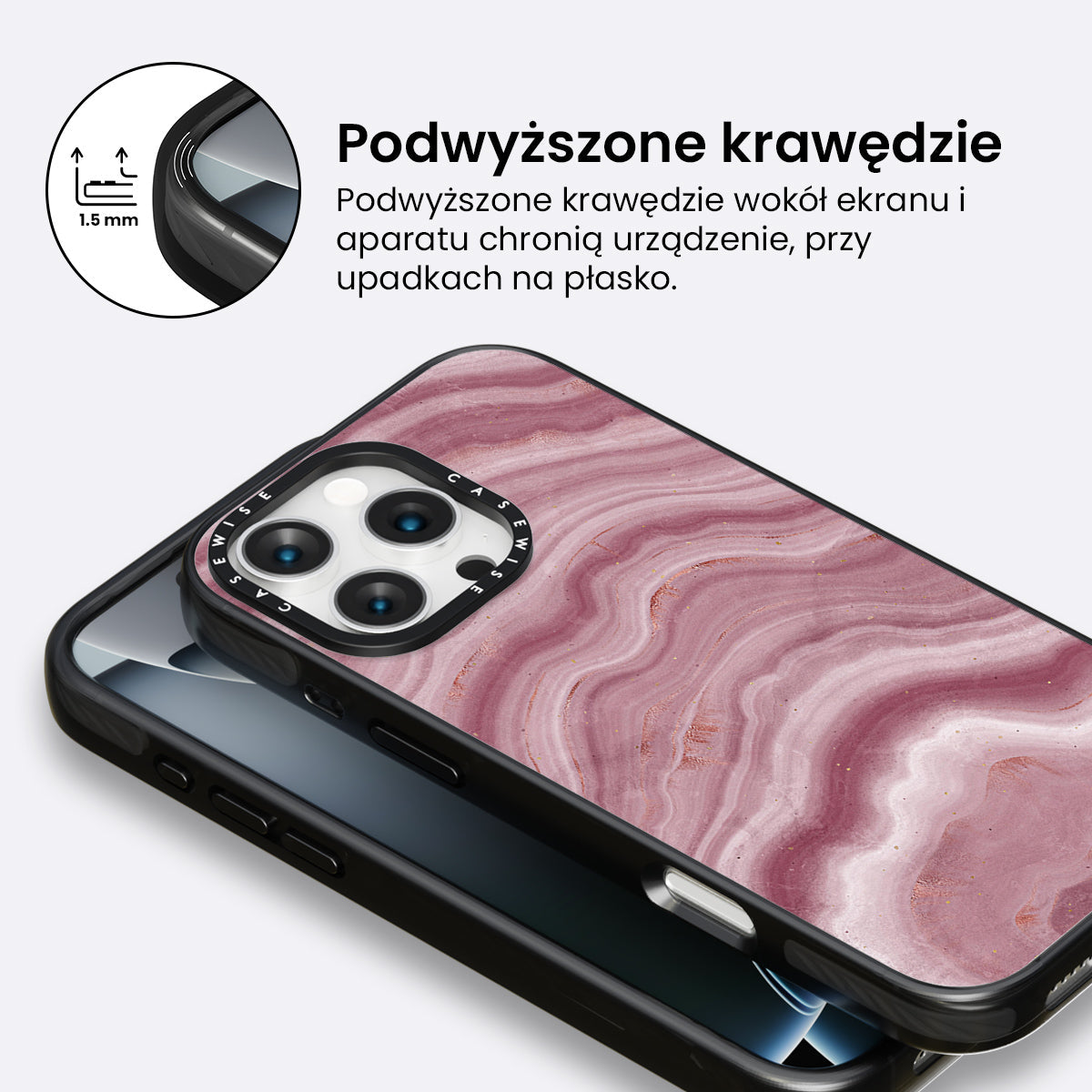 Pink Agate Texture 08 - Etui