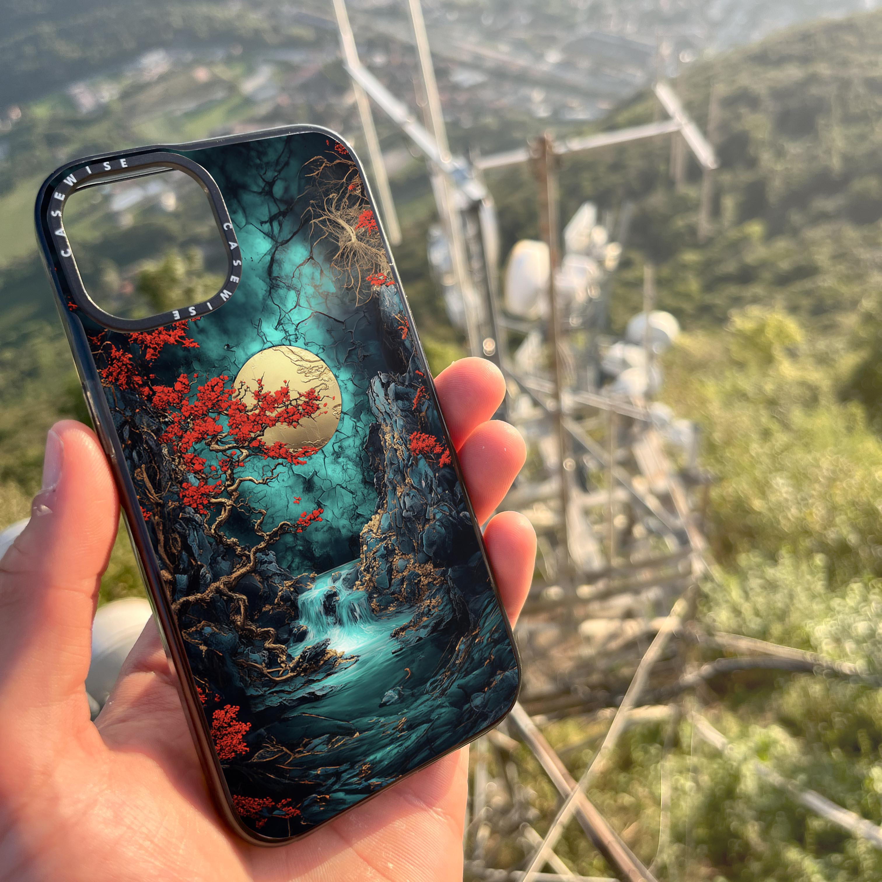Emerald Cherry Blossom Flux - Etui