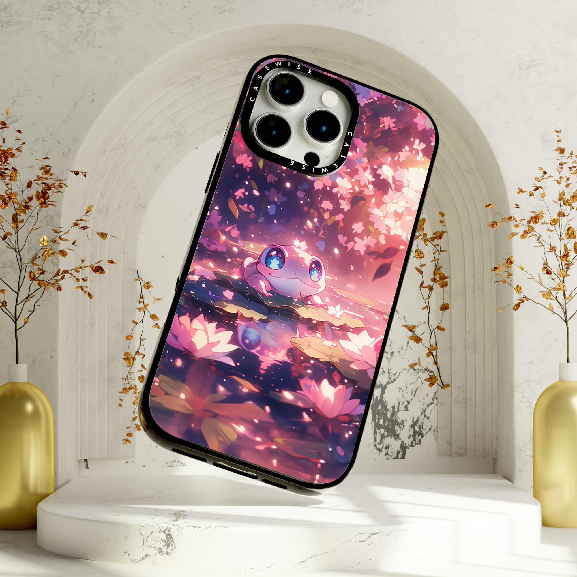 Anime Frog in Sakura - Etui