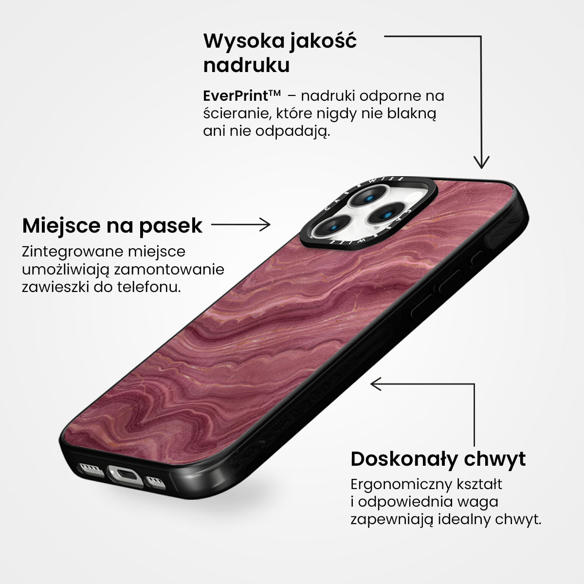 Pink Agate Texture 05 - Etui