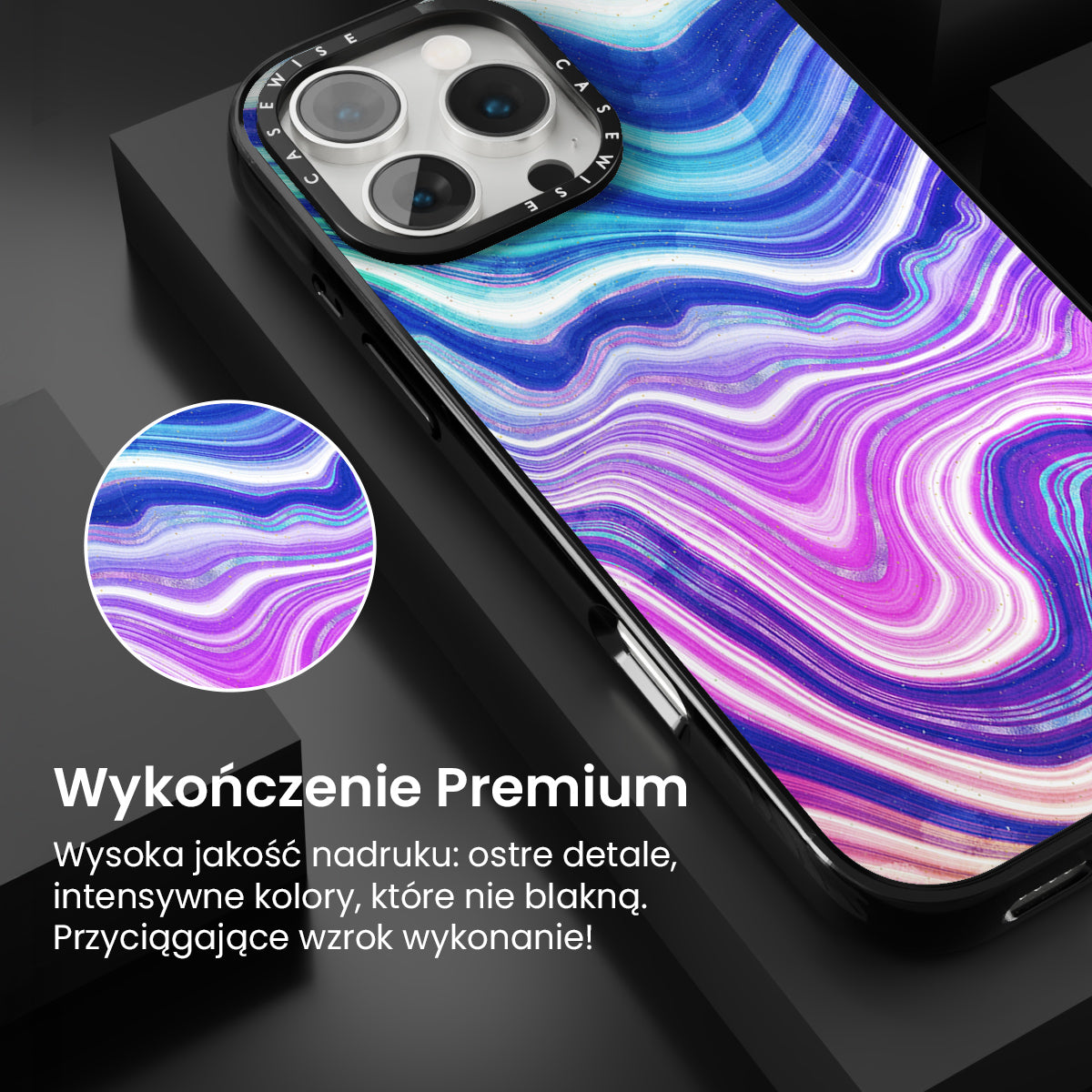 Neon Agate Texture 01 - Etui