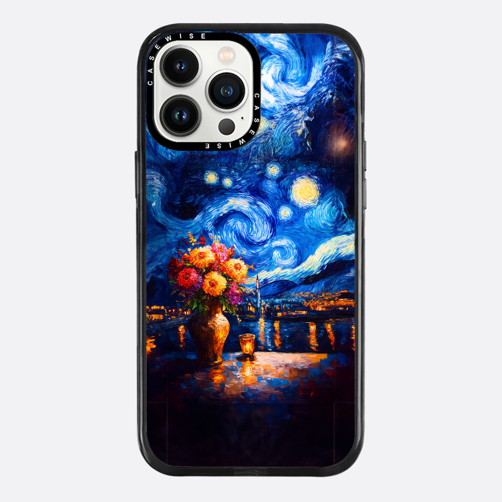 Starry Night Floral - Etui