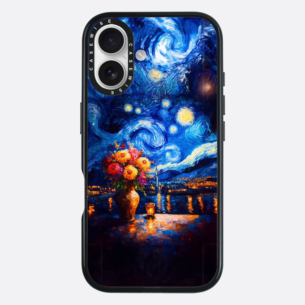 Starry Night Floral - Etui