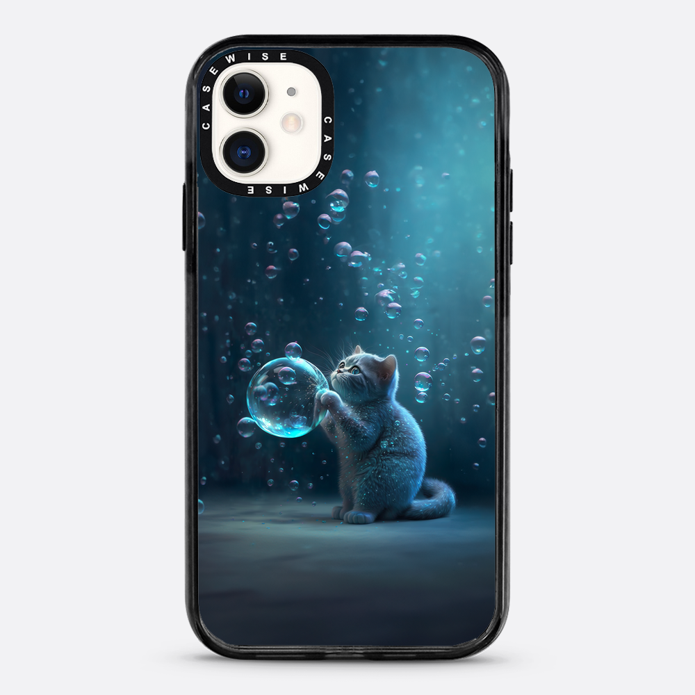 Blue Bubble Cat - Etui