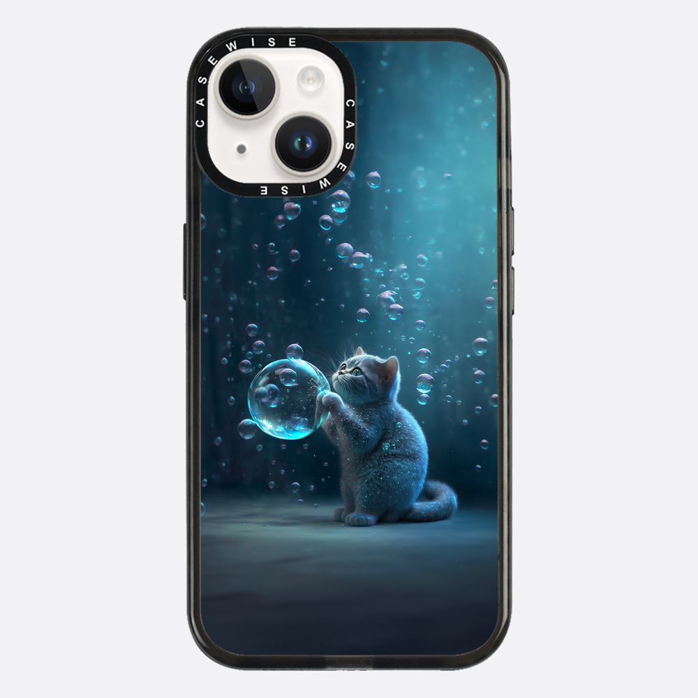 Blue Bubble Cat - Etui