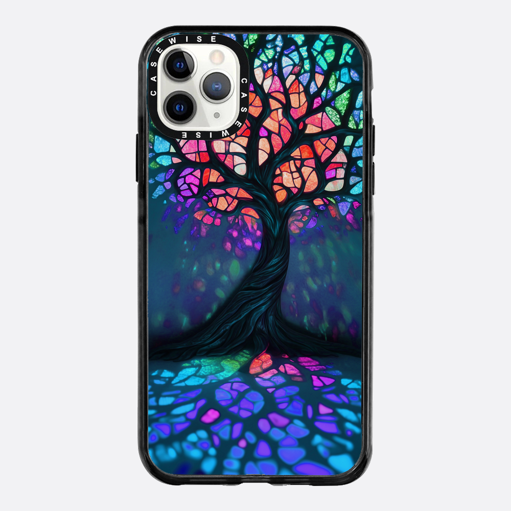 Tree of Life Vibrant Stainglass - Etui