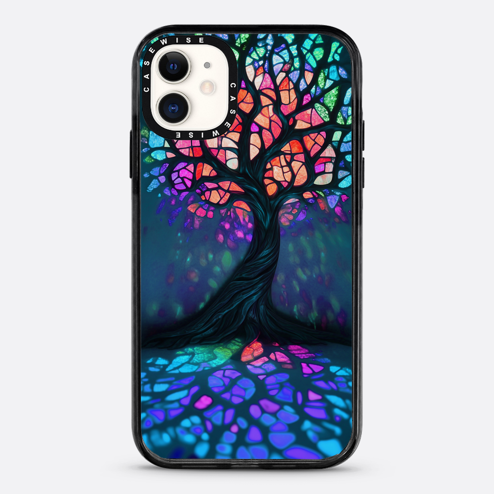 Tree of Life Vibrant Stainglass - Etui
