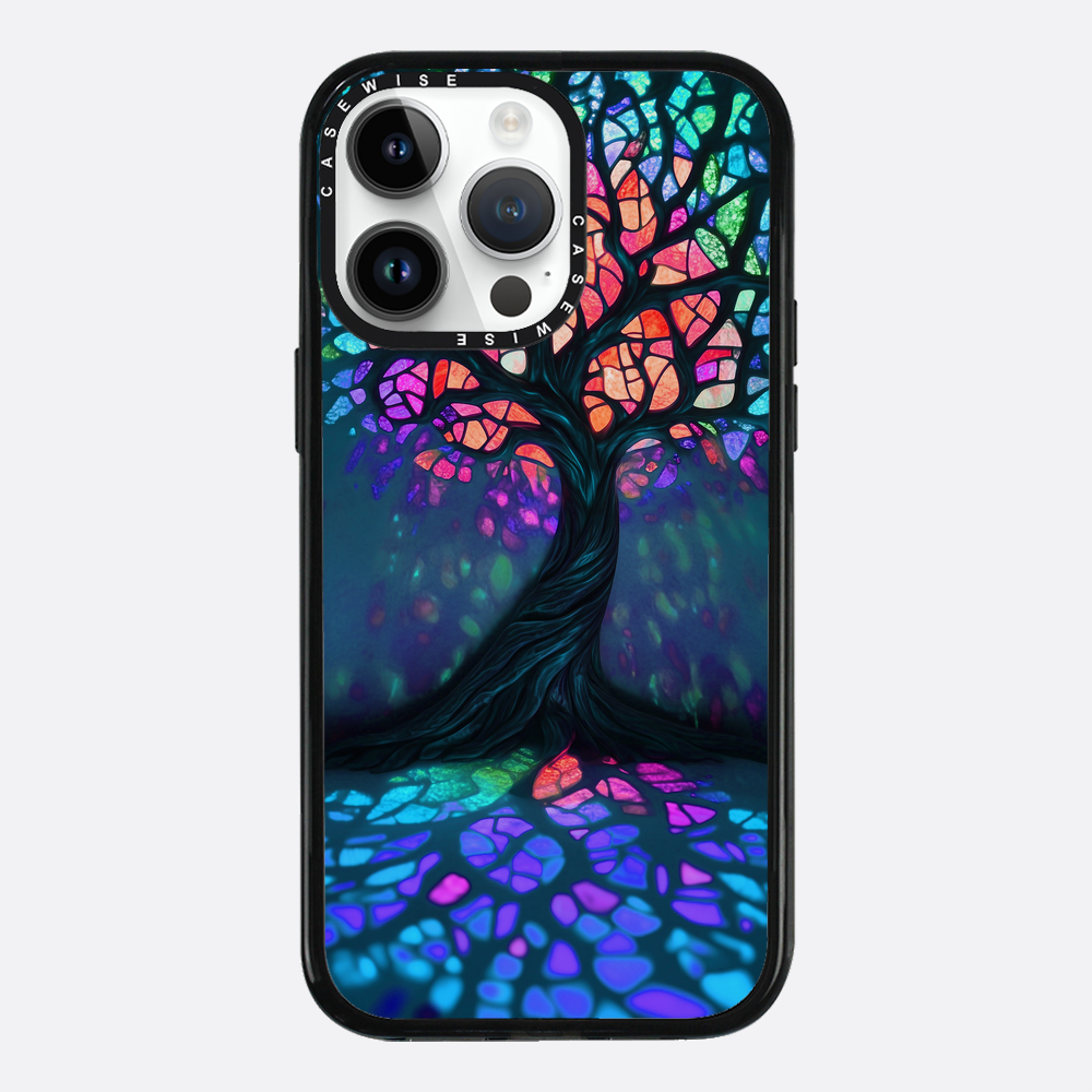Tree of Life Vibrant Stainglass - Etui