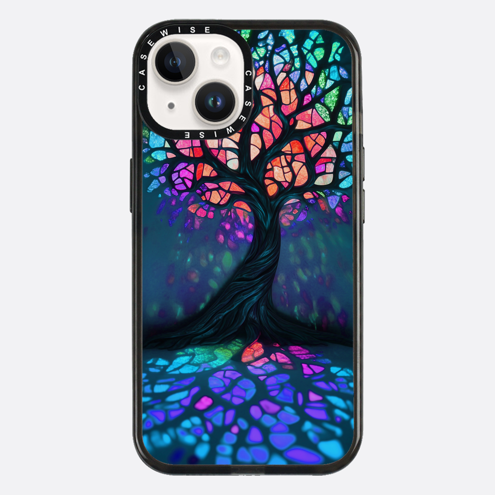 Tree of Life Vibrant Stainglass - Etui