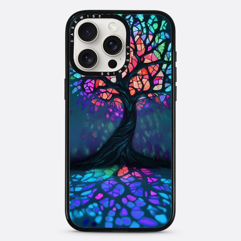 Tree of Life Vibrant Stainglass - Etui