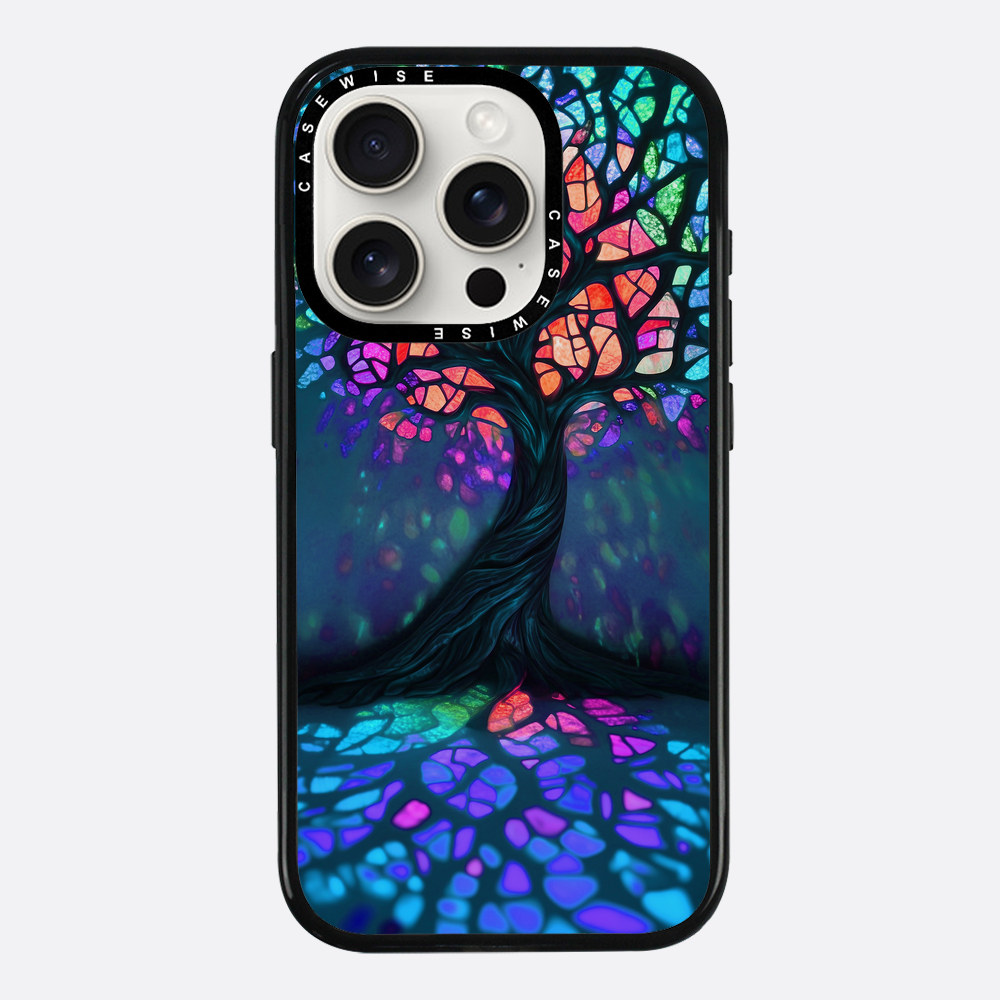 Tree of Life Vibrant Stainglass - Etui