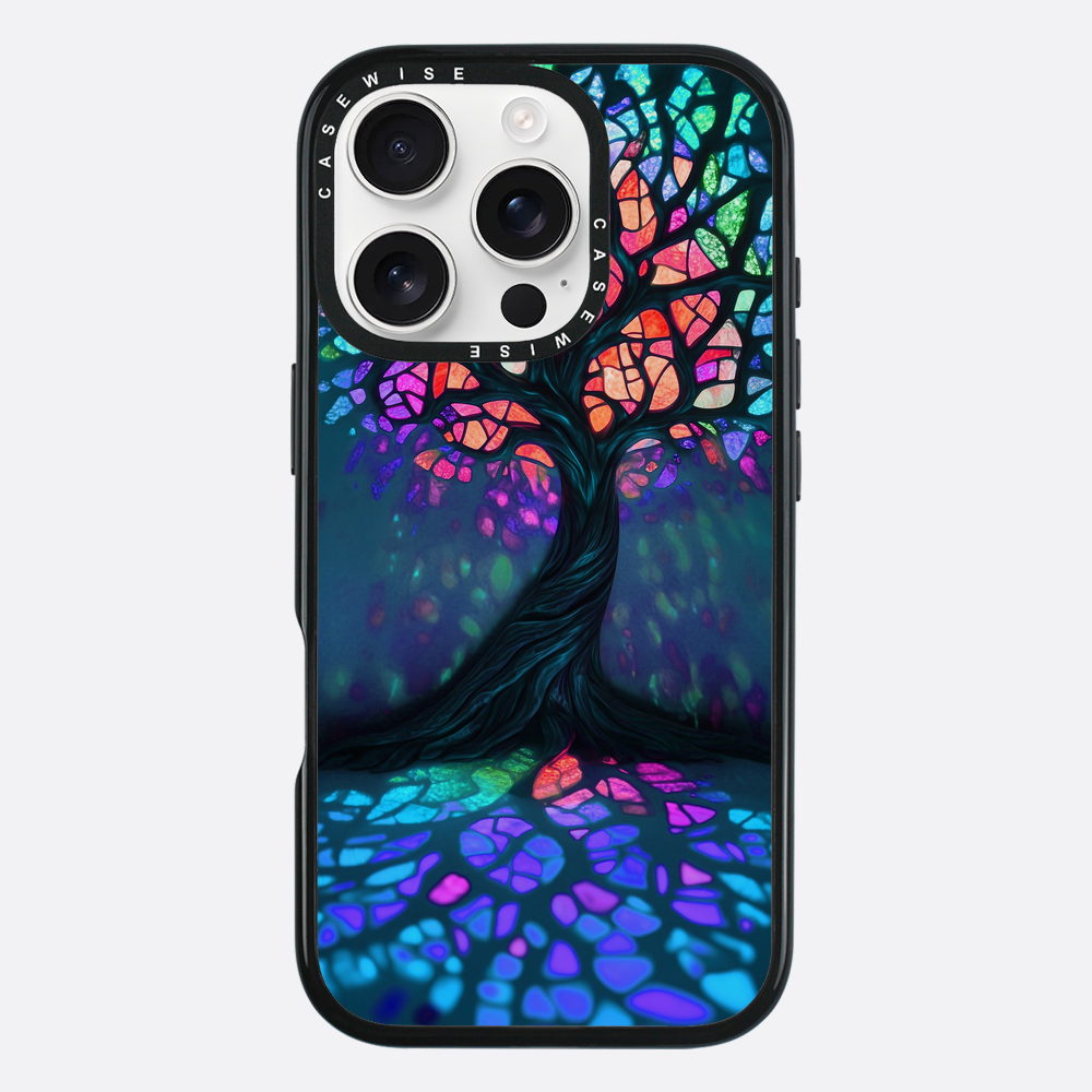 Tree of Life Vibrant Stainglass - Etui
