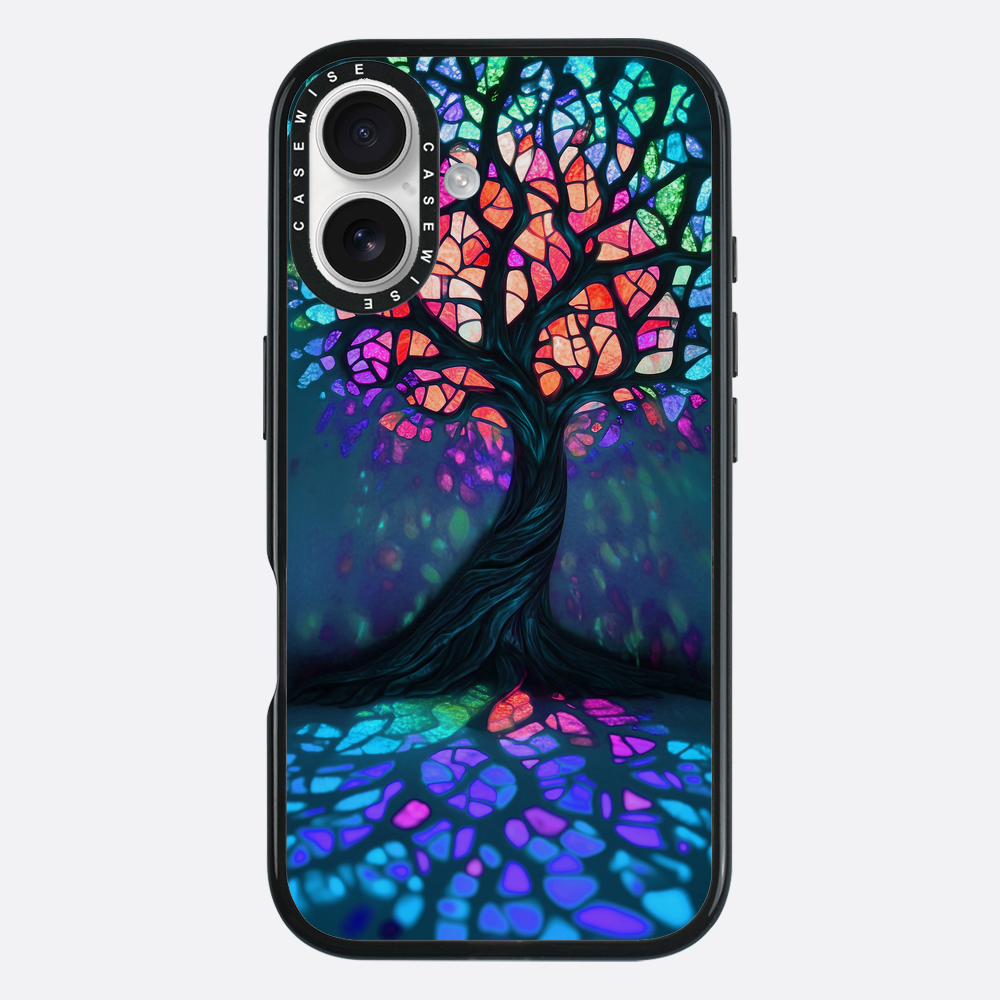 Tree of Life Vibrant Stainglass - Etui