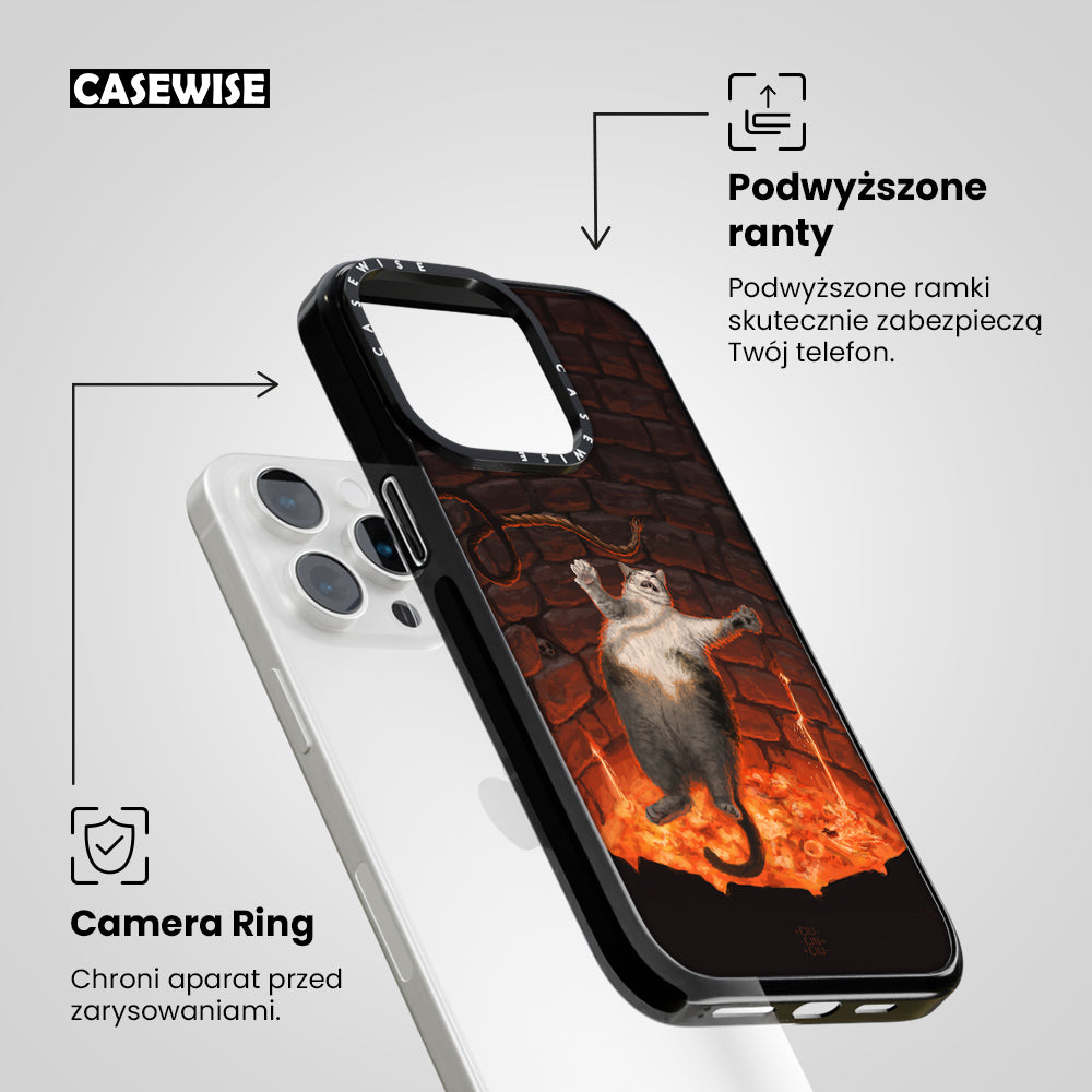 cat falling in lava - Etui