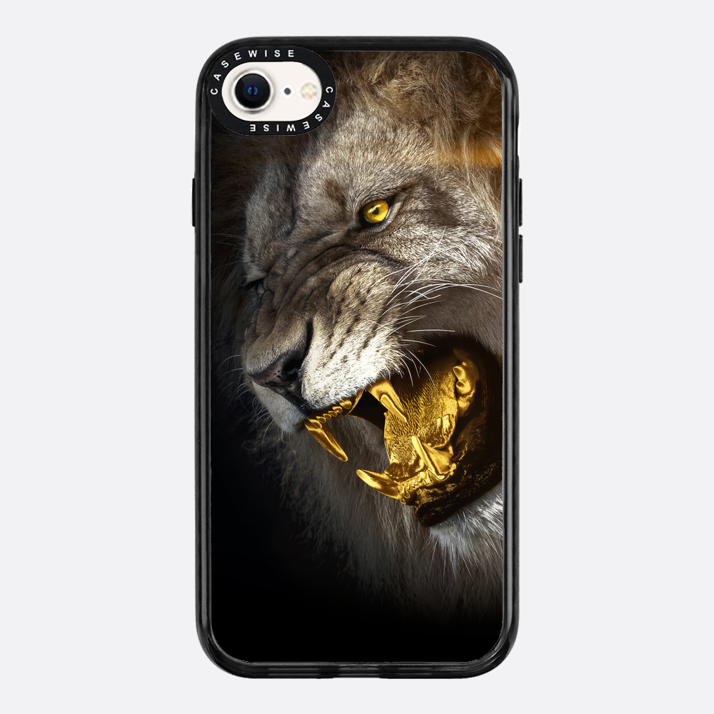 golden angry lion - Etui