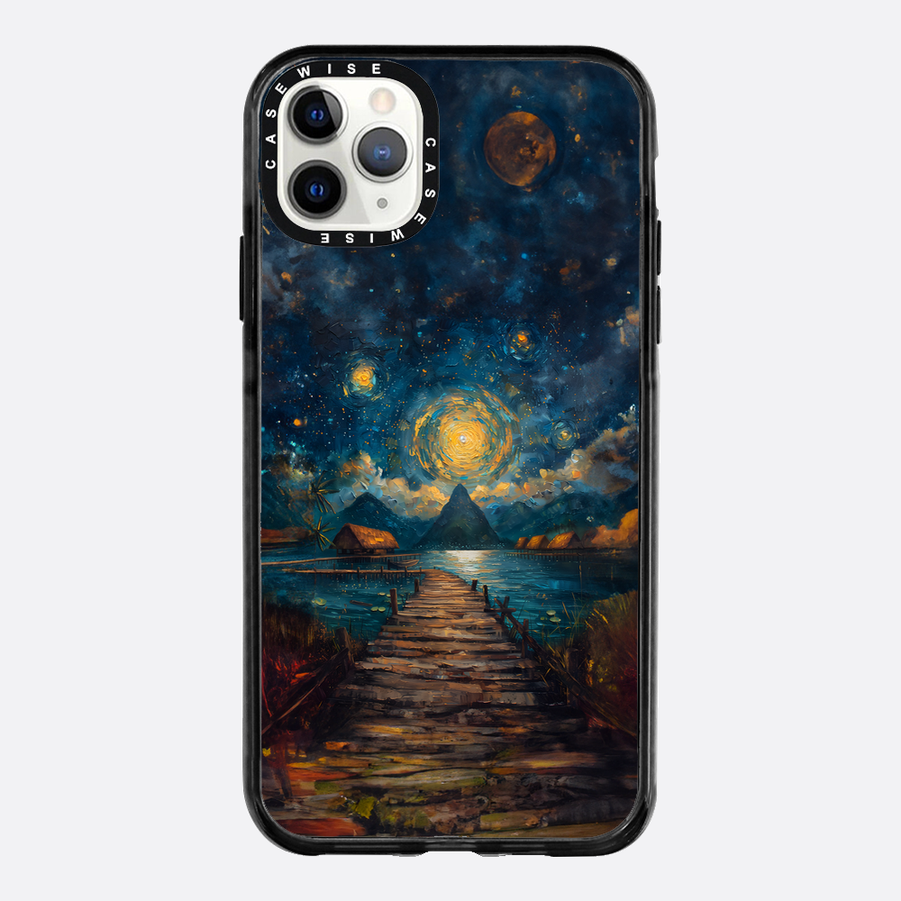 Coastal Pier Painting - Etui