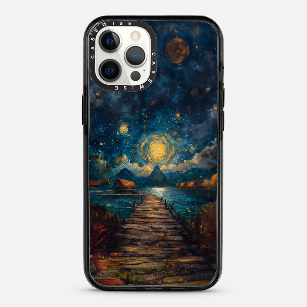 Coastal Pier Painting - Etui