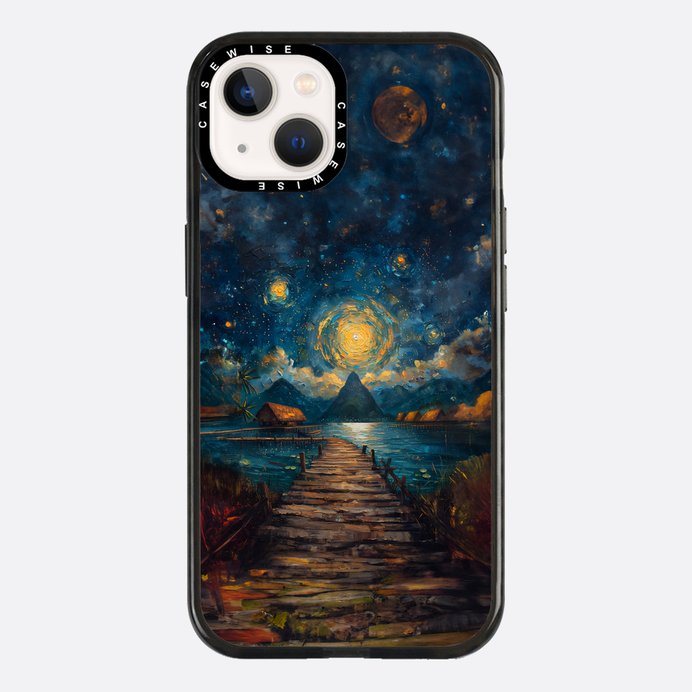 Coastal Pier Painting - Etui
