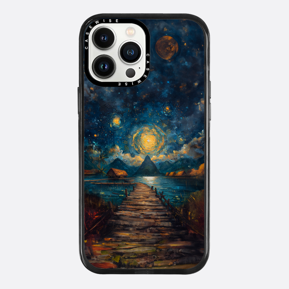 Coastal Pier Painting - Etui