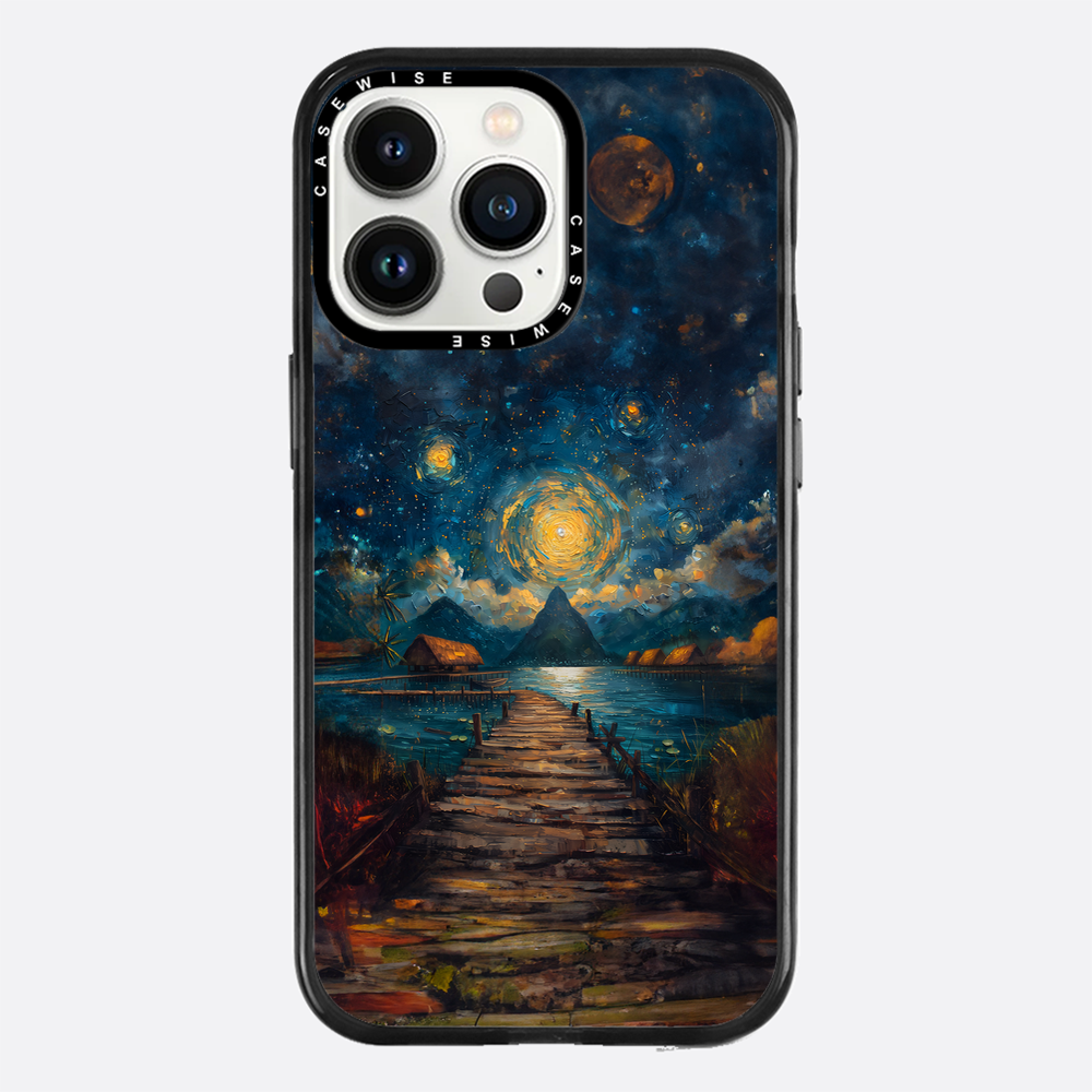 Coastal Pier Painting - Etui
