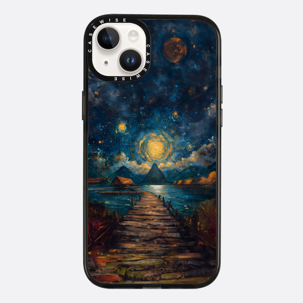 Coastal Pier Painting - Etui