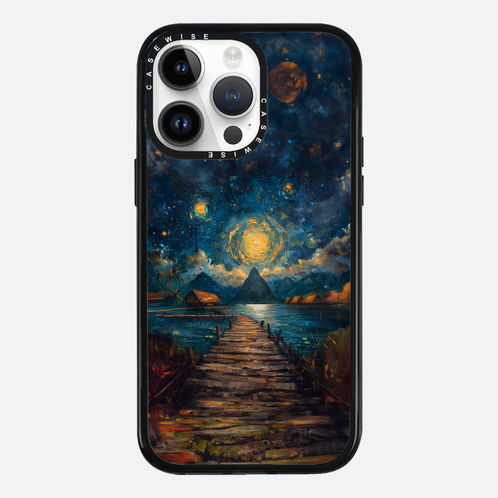 Coastal Pier Painting - Etui