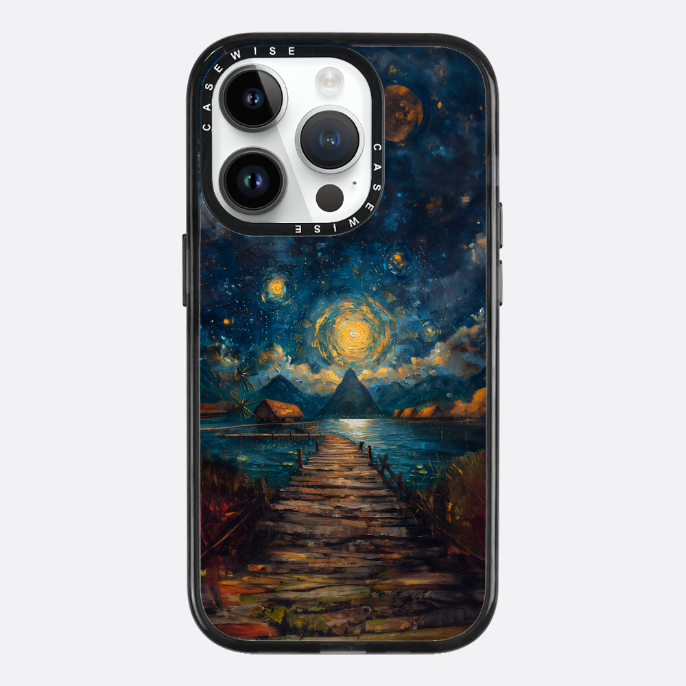 Coastal Pier Painting - Etui