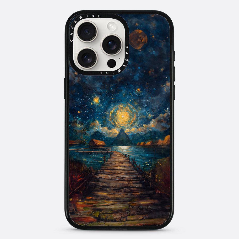Coastal Pier Painting - Etui
