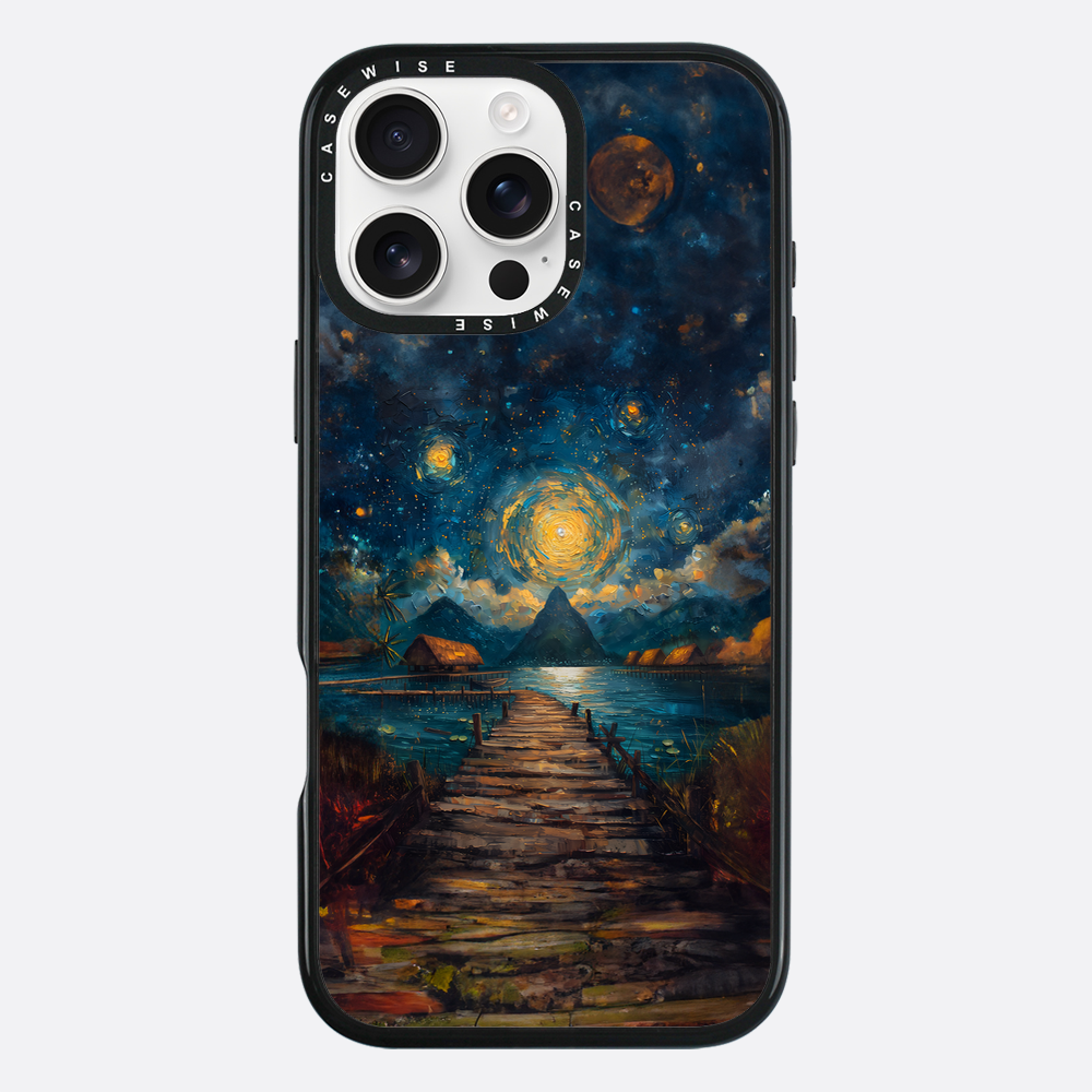Coastal Pier Painting - Etui