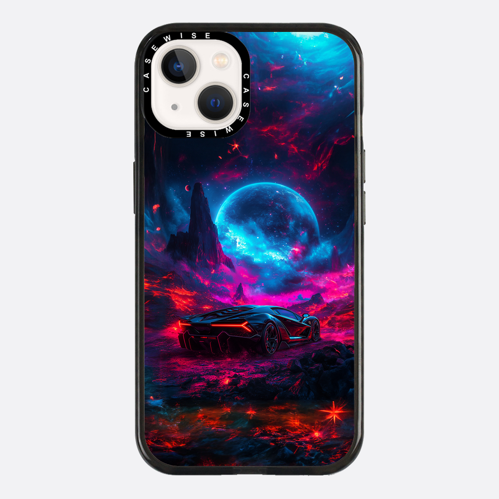 Purple Sports Car Galaxy - Etui