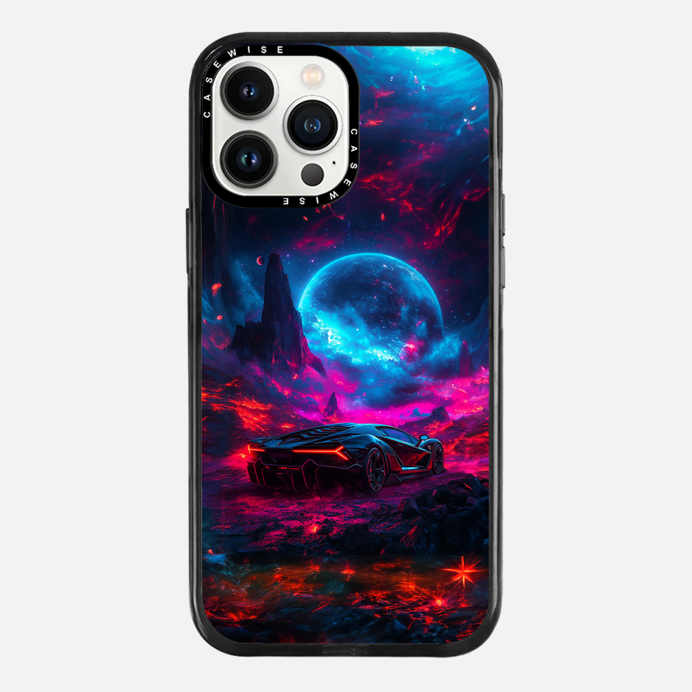 Purple Sports Car Galaxy - Etui