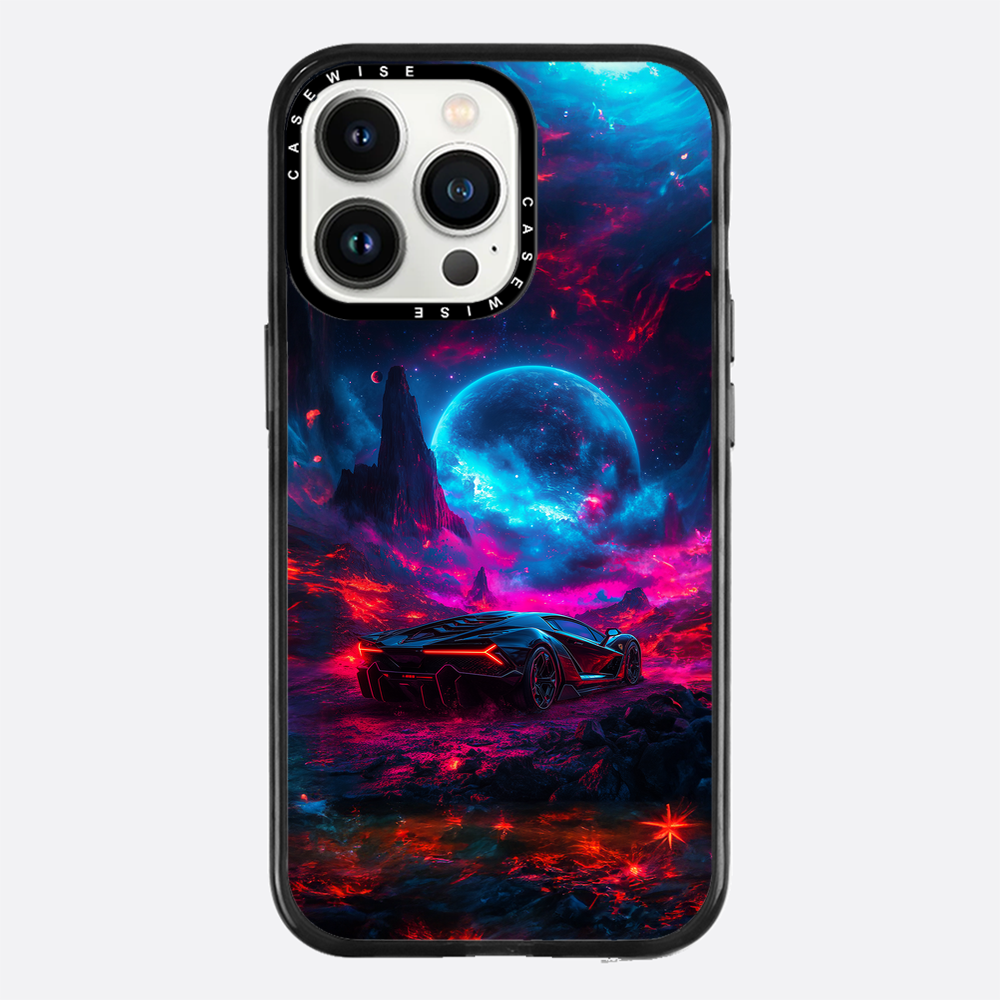 Purple Sports Car Galaxy - Etui
