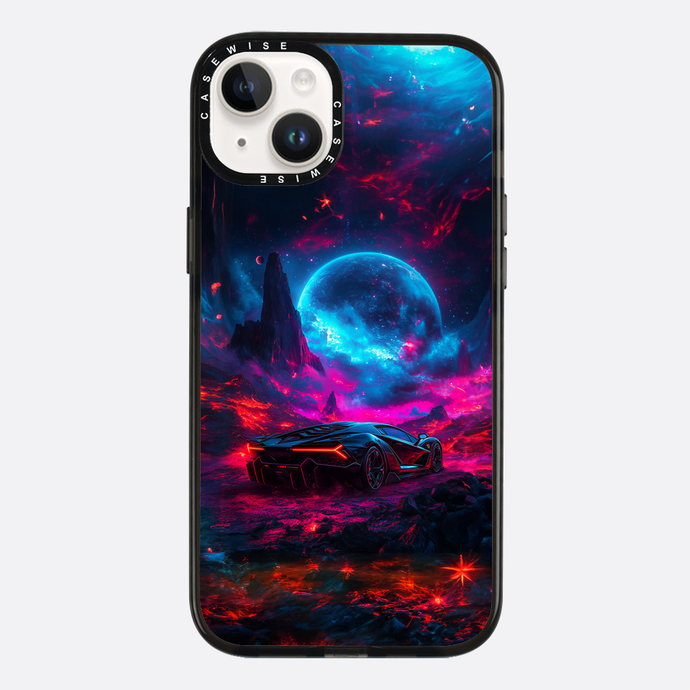 Purple Sports Car Galaxy - Etui