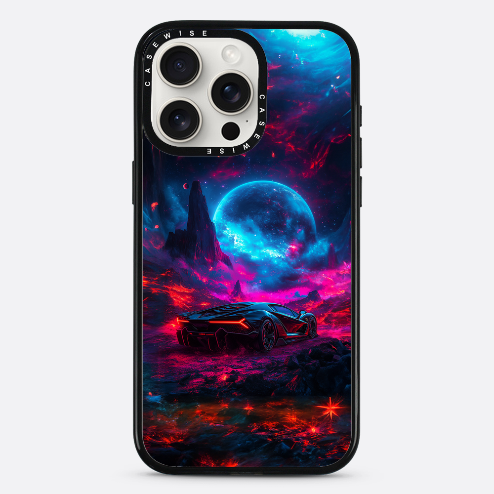 Purple Sports Car Galaxy - Etui