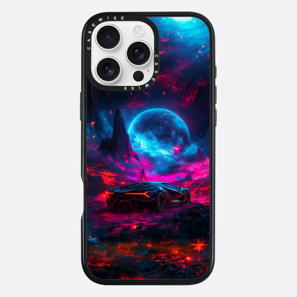 Purple Sports Car Galaxy - Etui