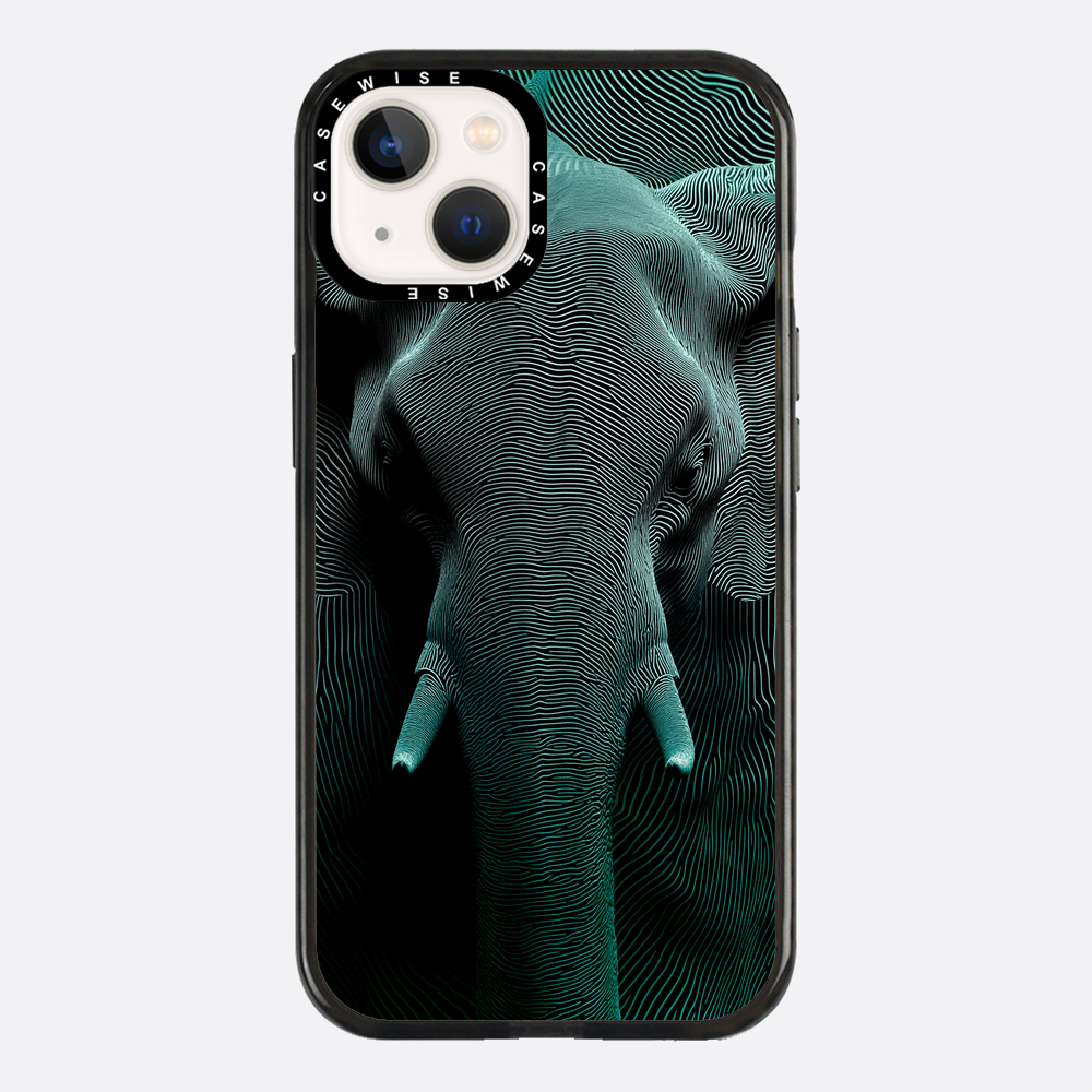 Optical Moir Elephant - Etui