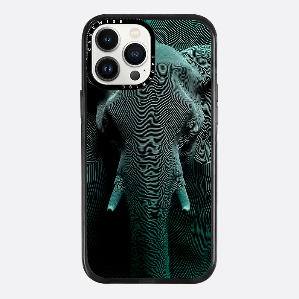 Optical Moir Elephant - Etui