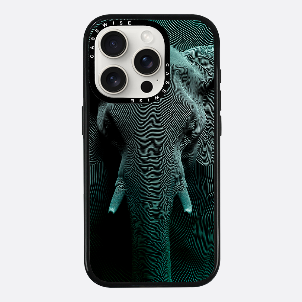 Optical Moir Elephant - Etui