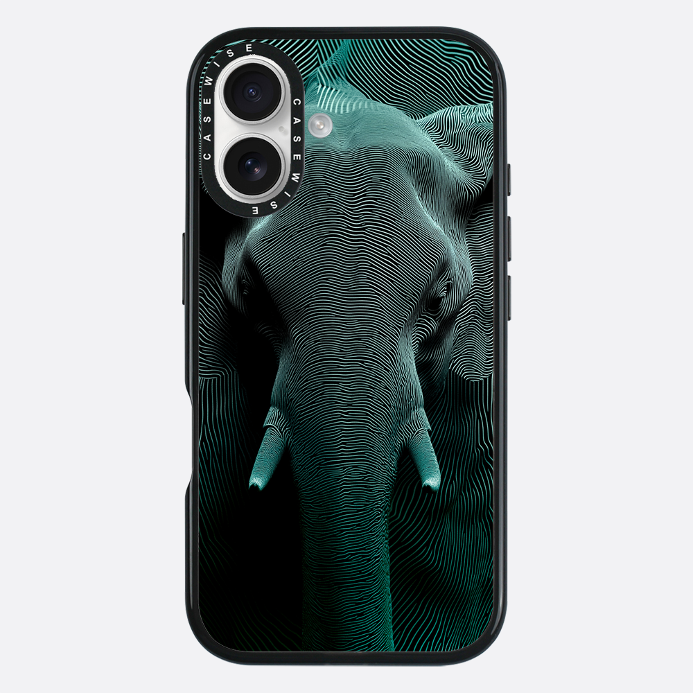 Optical Moir Elephant - Etui