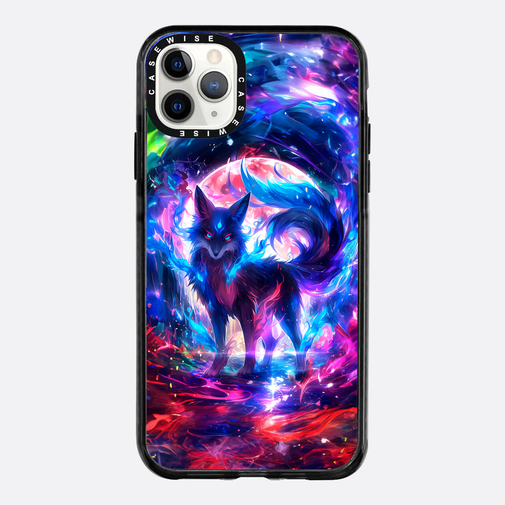 Rainbow Colorful Kitsune Fox - Etui