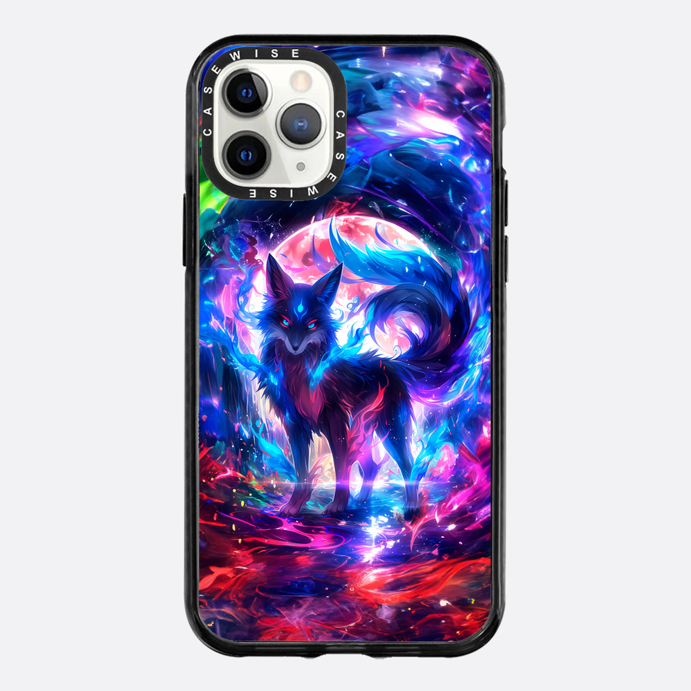 Rainbow Colorful Kitsune Fox - Etui